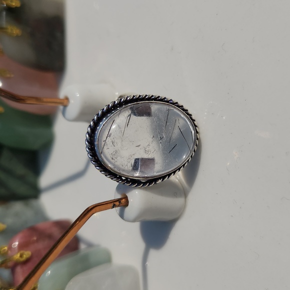 Natural Black Rutile Ring - Picture 5 of 8